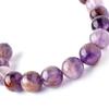 Cristal Fantasma Natural Morado Transfronterizo Cuentas Sueltas Cuentas Redondas DIY Pulsera Aurora de Cuentas Múltiples Collar Accesorios para Mujer