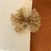 Pinza de Plátano con Lazo Estampado Leopardo Brumoso para Primavera y Verano para Mujer 2026 Nuevo Estilo Pinza Vertical para Cola de Caballo Alta Accesorio para el Cabello Semi-Recogido