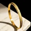 Pulsera Nicho Sensación de Alta Gama Sin Color Joyería Versátil Lujo Ligero Acero Inoxidable Acero de Titanio Verano Transfronterizo Dorado Mate