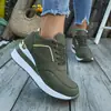 2026 Primavera e Outono Novo Estilo Comércio Exterior Transfronteiriço Confortável Versátil Sapatos Esportivos Femininos Venda Direta da Fábrica Sapatos Esportivos de Bico Redondo para Mulheres