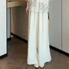 Novo Conjunto de Moda Estilo Chinês para Mulheres, Lançamento de Início de Primavera Conjunto de Duas Peças com Blusa Estampada de Botões de Caimento Solto Emagrecedora e Calça de Cintura Alta de Pernas Largas