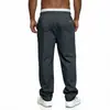 Pantalones deportivos casuales de marca independiente para hombre de eBay, estilo europeo y americano moderno, con detalles de bolsillo, diseño de pierna recta y cintura con cordón