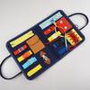 Bolsa de materiais didáticos Montessori, material didático, quadro de atividades, armazenamento, quebra-cabeça infantil, treinamento motor fino, educação infantil, brinquedos de jardim de infância