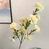 Clavel Artificial Individual de 5 Ramas y Flores Liles en Stock para Decoración del Hogar, Hotel, Bodas, Ramo de Flores Artificiales al por Mayor