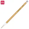 Caneta Pincel Deli Hw150-S/M/L Nuvem Branca Reforçada, Cerdas Mistas, Pequena (Amarelo) (Única escova) - Nuvem Branca Premium, Adequado para Caligrafia e Pintura