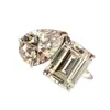 Anillo Retro Estilo Francés Mediados de Siglo Gota de Agua Cuadrado Diamante Doble Piedra Exquisito Geométrico Gama Alta Exquisito y Elegante Anillo para Dedo Índice