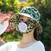Chapéu de Sol Novo Estilo, Chapéu de Pescador, Chapéu com Máscara Integrada, Chapéu de Sol Versátil com Proteção UV para o Verão, Proteção Solar e Cobertura Facial