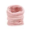 Protección para el Cuello de Niños de Lana de Cordero Rayado Color Sólido a Prueba de Frío Bufanda Cálida Jersey con Forro de Polar Engrosado Protección Cervical para el Cuello Manga para el Cuello