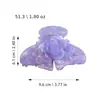 Pinza para el Cabello de Doble Flor de Gama Alta con Hermosa Textura de Acetato, Pinza de Tiburón Tridimensional, Pasador Súper de Ensueño Sencillo, Accesorio para el Cabello para Mujeres