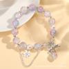 Pulsera de Cristal a Prueba de Explosiones de Gama Alta con Lazo, Pulsera Cultural y Creativa para Mujer, Zona de Paisaje Ins Versátil, Venta Caliente en Puesto al por Mayor