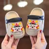 Pantuflas de Verano para Niños Cerradas para Interiores, Zuecos Lindos de Dibujos Animados para Bebés Niñas, Antideslizantes Suaves para el Hogar