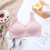 Ropa Interior de Látex para Mujer Pecho Pequeño Push-up Sujetador Almohadilla de Pecho Engrosada Pecho Plano Delgado Especial Hermoso Tirante de Espalda Sin Aro de Acero Envolviendo el Pecho
