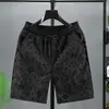 Transfronterizo Aliexpress Amazon Tendencia Pantalones Cortos Europeos Verano Hombres Pantalones Grandes Flockeados Casuales Pantalones de Playa Hombres