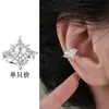 Aretes con Patrón de Diamante y Circonia de Doble Capa, Similares a los Ear Cuffs que Usa Kim Yoo-Jin en el Drama "A Date with the Devil", Aptos para Orejas sin Perforar