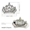 Broche de Corona de Aleación de Cristal y Pedrería de Nuevo Estilo Transfronterizo, Pin de Solapa Sencillo y Elegante para Traje