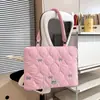 Bolsa para portátil bordada estilo coreano 2026, bolsa de almacenamiento para tablet, bolso de hombro elegante para niñas