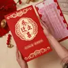 Bolsa de Envelope Vermelho Extra Grande, Presente de Feliz Aniversário, Envelope Vermelho com Estampagem a Quente, Senso de Ritual de Lua Cheia de 202, Atmosfera de Surpresa