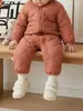 Ropa de Algodón para Bebés y Niños Pequeños Otoño/Invierno 2026, Ropa para Recién Nacidos, Trajes para Gatear, Conjuntos Calentitos de Algodón para Exteriores, Engrosados