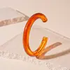 Pulsera de Acrílico Vintage con Círculo Halo Abierto Personalizada de Nicho Diseño Simple Temperamento Pulsera de Alta Gama para Mujer