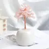Fábrica atacado pó natural citrino árvore ornamentos escritório desktop fortuna árvore fortuna decoração para casa inauguração