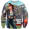 Sudadera con Capucha de Cuello Redondo Serie Urbana Sinterizada Transfronteriza Europea y Americana Sudadera Personalizada con Impresión 3D Jersey Sudadera de Cuello Redondo