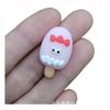 Simulación caricatura crema resina accesorios expresión facial helado DIY accesorios de joyería crema funda de teléfono material de belleza