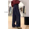 Jeans de Pierna Ancha Azul Oscuro para Mujer Nueva Llegada Primavera y Verano talla extra chica gordita Pantalones Rectos Sueltos Adelgazantes