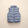Pinghu Chixin 90 Penugem de Pato Branca Colete Simples Infantil Jaqueta de Cor Sólida Colete de Gola Alta Colete Quente para Uso Externo