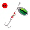 Lentejuelas giratorias 6cm3g multi-patrón Señuelo Luya lentejuelas giratorias compuestas abalorios bajo cebo falso