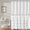 Cortina de Ducha de Encaje Lolita de Amazon Hecha a Medida Baño Estilo Americano Empalme Cortina Divisoria de Baño Cortina de Ventana Artesanal Venta al por Mayor