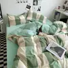 Algodón lavado leche terciopelo cálido juego de cuatro piezas amigable con la piel forro polar más terciopelo cálido ropa de cama venta directa al por mayor comercio exterior transfronterizo