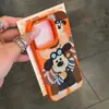 Pintura a óleo cachorro fofo para iPhone16/15p padrão lichia 14 apple 13 capa de celular 12 conjuntos