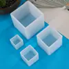 Molde para Dejar Caer Pegamento de Cubo Espejo Meduo Adornos de Espejo DIY Molde de Silicona de Resina Epoxi