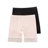 Leggings de seda helada para mujer con jacquard de encaje, anti-luz, sexys, estilo boxer rosa, pantalones de seguridad al por mayor