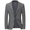 Traje de Lana a Cuadros Leisibert Otoño e Invierno Traje para Hombres Jóvenes y de Mediana Edad Ajustado Lana Casual Top Occidental Individual