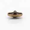 Sombrero de Paja Cosido a Mano Lana Metálica Abrigo Chaqueta Traje Botones Formales Botones Oro Accesorios de Ropa