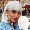 Atacado de fábrica peruca feminina franja arrumada cabelo curto cabeça bobo conjunto de perucas de estilo moda Joker diário