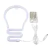 Bombilla LED Luz de Neón Colgante de Pared Luz Ambiental Popular para Check-In E-Sports Habitación Infantil Bar Habitación de Niña Decoración
