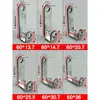 Soporte Angular en Forma de U para Instalación de Ventanas Antirrobo, Sujetador de Clip para Azulejos, Pieza para Colgar en la Pared, Conector de Ferretería con Agujeros