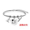 Pulsera de acero inoxidable con diseño de hueso de serpiente transfronterizo europeo y americano, regalo para la temporada de graduación, regalo festivo conmemorativo, pulsera con letras de acero de titanio