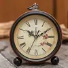 Suministro Exclusivo Transfronterizo de Relojes Despertadores Metálicos Retro, Relojes de Escritorio Silenciosos de 5 Pulgadas para Mesita de Noche, Relojes Elegantes para Sala de Estar y Dormitorio, Relojes de Mesa Estilo Europeo