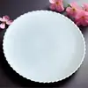 Juego de Vajilla de Porcelana Hueso de Color Sólido Simple 2025 Uso Diario Plato y Tazón de Porcelana Blanca