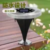 Venta Directa de Fábrica Luz Solar Subterránea de Acero Inoxidable Impermeable para Exteriores Luz de Césped de 8 LEDs Tipo Enterrado