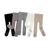 Meia-Calça Infantil Outono e Inverno Torcida Escovada Antiderrapante Algodão Penteado Branco Veludo Fino Leggings para Meninas