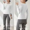 Camiseta deportiva de manga larga para mujer, corte ajustado, de secado rápido, adecuada para fitness, senderismo, running, yoga, top versátil