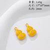 Método antiguo arena oro gota aceite carácter de la suerte calabaza colgante colgante rico auspicioso pulsera DIY hecha a mano pulsera accesorios de joyería