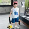 Conjunto de Chaleco sin Mangas para Niños Atuendo de Verano Conjunto de Dos Piezas Moderno para Niños 2026 Nuevas Ropa de Verano Elegante para Bebé Niño