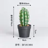 Plantas Artificiales de Cactus Personalizadas en Maceta en Varios Diseños para Decoración de Escritorio en Casa y Oficina, Plantas Verdes Falsas del Fabricante Original