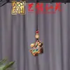 Colgante de Cadena para Teléfono de Caballo de Carrusel Tallado en Sándalo Pulsera Creativa Yiming Xianyuan Sándalo Morado Llavero de Caballo Dorado