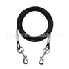 Fabricante de Guias de Aço Inoxidável para Cães, Suprimentos para Animais de Estimação, Universal para Cães Grandes e Pequenos, Clipe Duplo para Passeio de Cães Transfronteiriço, Estaca para Cães